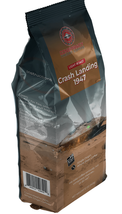 crash landing 1947 single origin light roast coffee