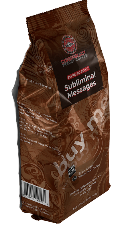 Subliminal Messages single origin espresso roast coffee