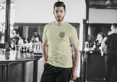 Gray Unisex Tee "Peace, Love, & Conspiracy Theory Coffee" - Image 2