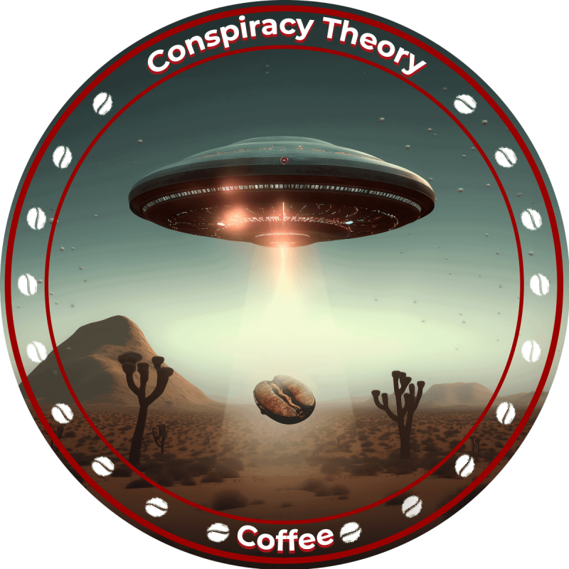 Conspiracy Theory Coffee sticker pack - Set of 6 - Image 2