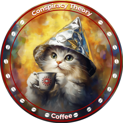 Conspiracy Theory Coffee sticker pack - Set of 6 - Image 3