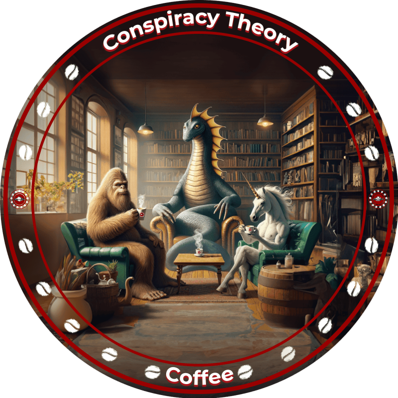 Conspiracy Theory Coffee sticker pack - Set of 6 - Image 5