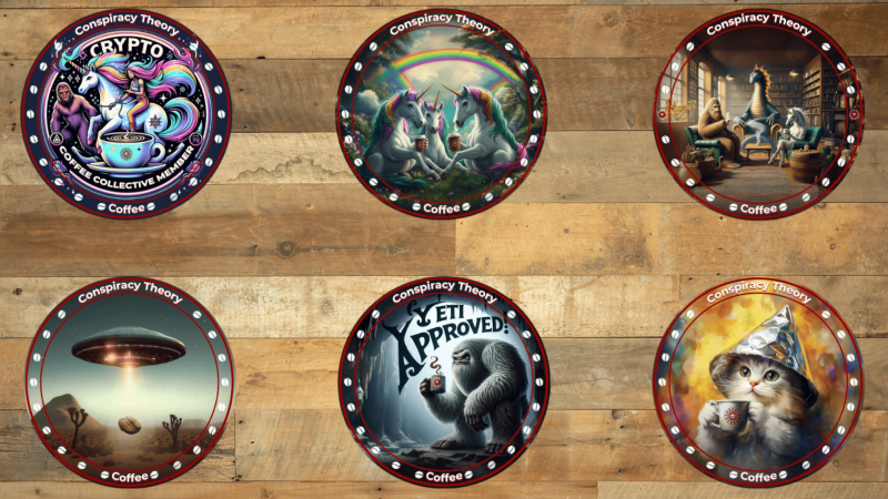 Conspiracy Theory Coffee sticker pack