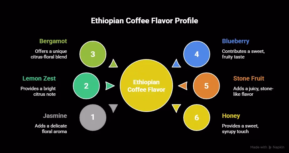 Flavor Profile - Ethiopia Infographics