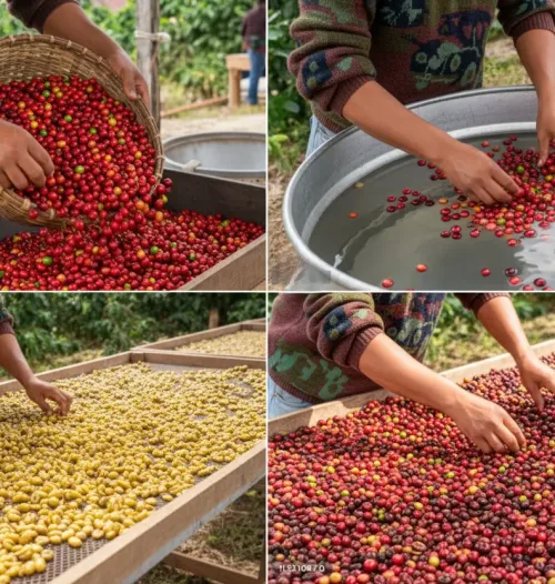 Three Coffee Processing Methods